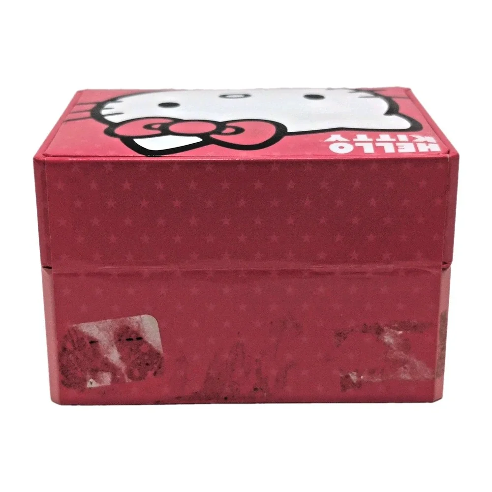 Sanrio Hello Kitty Watch HKAQ5113 Face Shape Pink Bow Interchangeable Bands Box